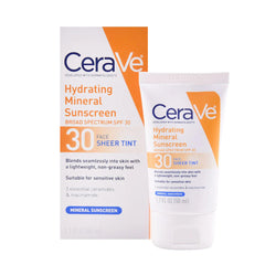 CERAVE CREAM HYDRATING MINERAL SUNSCREEN SPF 30 50ML