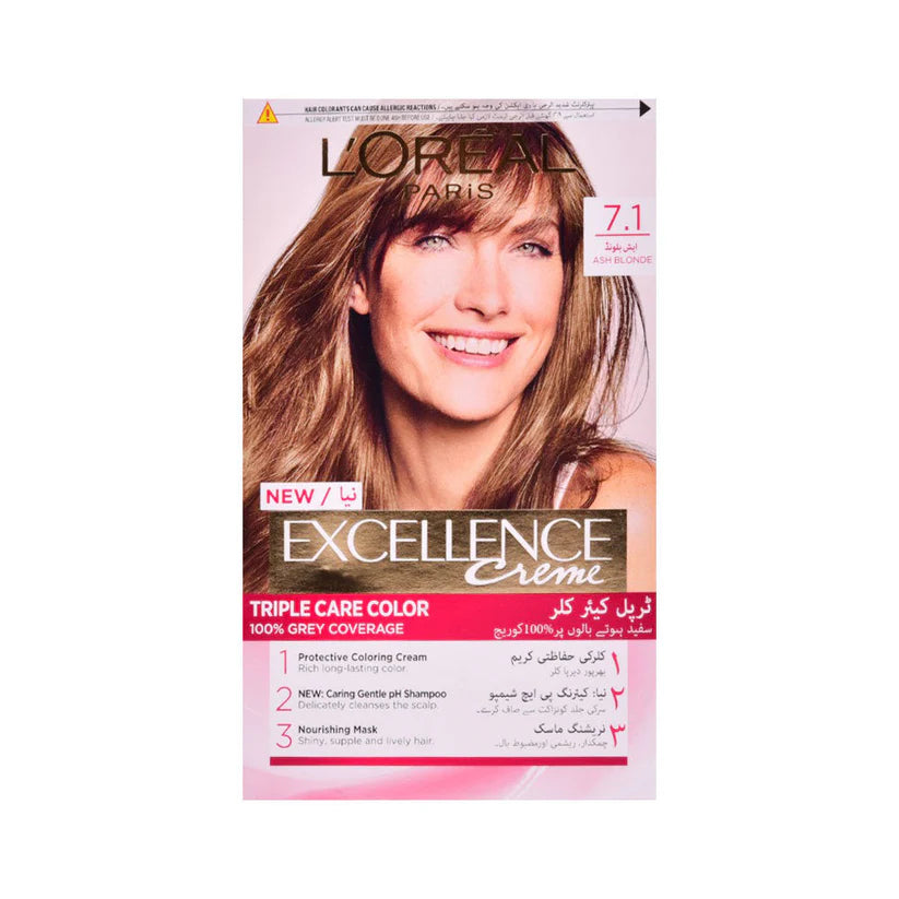 LOREAL EXCELLENCE 7.1 ASH BLOND