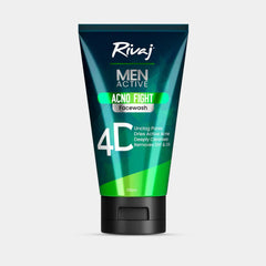RIVAJ MEN ACTIVE ACNO FIGHT ANTI-BACTERIAL FACE WASH 100ML