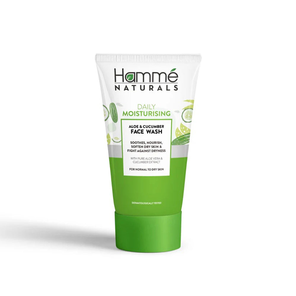 HAMME NATURALS DAILY MOISTURISING ALOE AND CUCUMBER FACE WASH