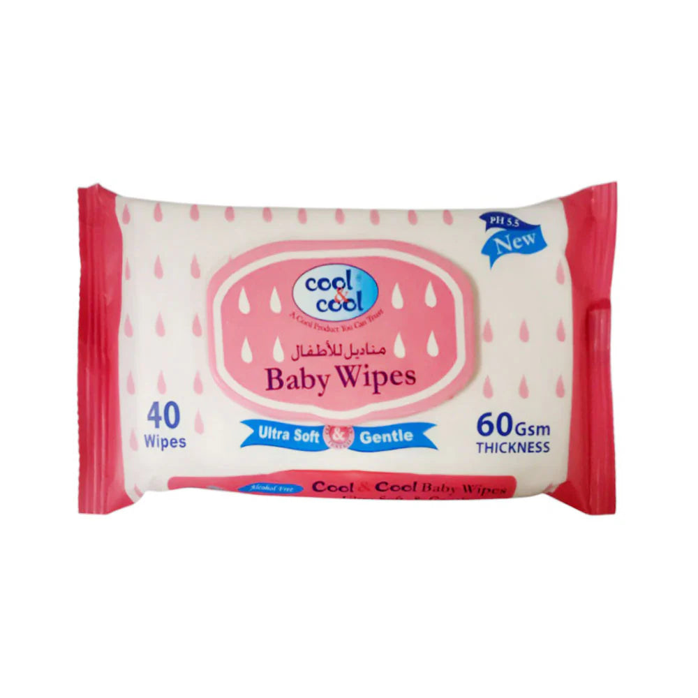 Open media 1 in modal COOL & COOL BABY WIPES ULTRA SOFT AND GENTLE 40PCS