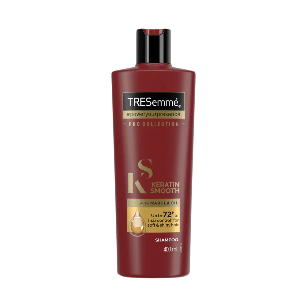 TRESEMME SHAMPOO KERATIN SMOOTH MARULA OIL 72H 400 ML
